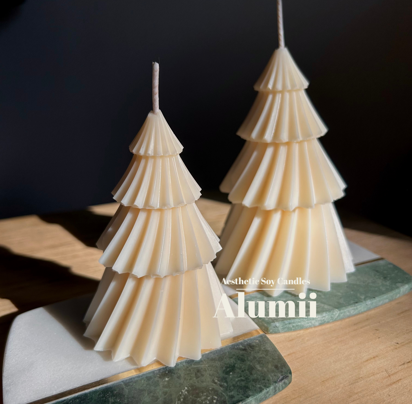 Spiral Winter Trees Candles (Big & Small)