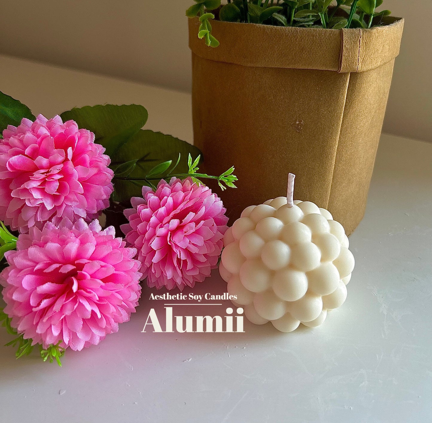 Bubble Ball Candle