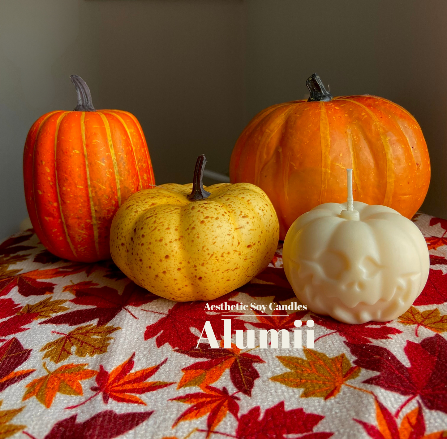 Spooky Jack-O-Lantern Candle